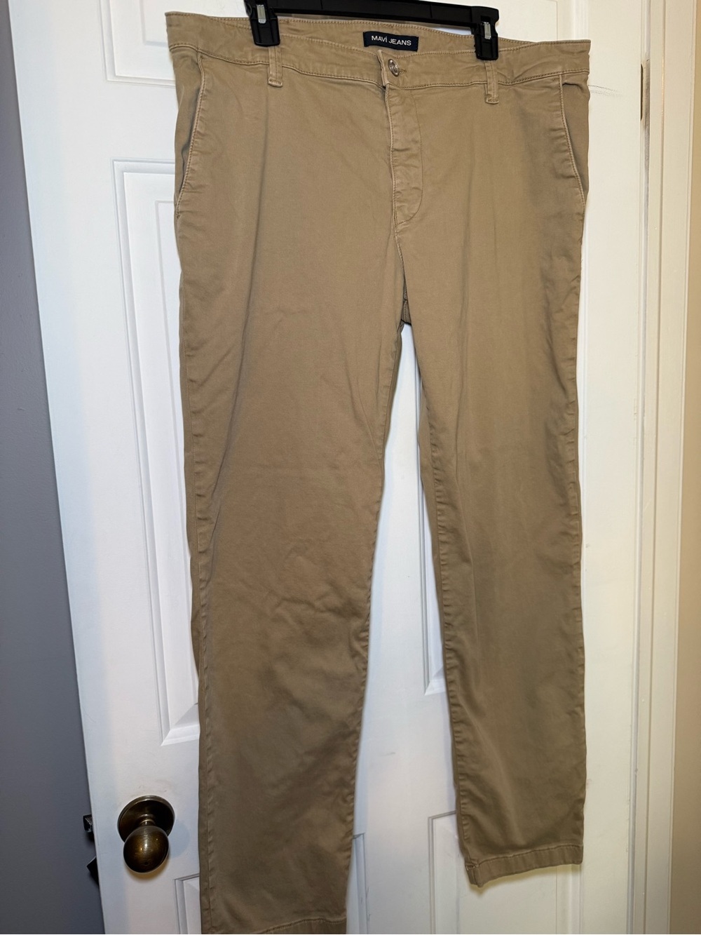 Mavi Edward Straight Leg Chino Pants Tan Men’s Sz 38x32 Preppy Flat Front
